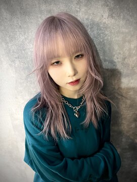 イコ(.ico) ラベンダーシルバー 20代30代 ウルフ レイヤー インナー