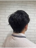 毛流れリバースパーマメンズ［駒込駅/駒込/白髪染め/髪質改善］