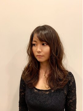 サードプレイス(3rd PLACE) 色っぽい抜け感ウェーブはセットレスデジパーマ