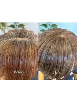 【口コミ高評価◎】毎月の白髪染めから卒業！自然に馴染むから伸びても気にならない◎＃福津＃福間駅