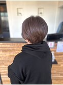大人のかっこいい毛流れミディ エイジングケアと透明感カラー#1