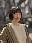 前髪ありボブとちょっと顔まわりレイヤー