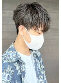 Men'sスタイル/似合わせカット×シルバーカラー