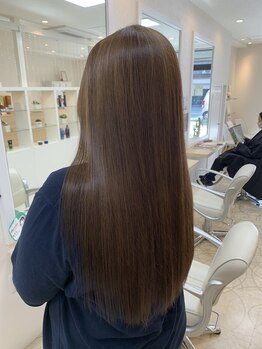 ユニティ 戸塚店の写真/純度100%トリートメントの髪質改善とダメージレスの縮毛矯正で朝のお手入れも楽々♪【戸塚/髪質改善】