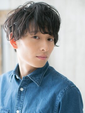 トニーアンドガイ メン 与野駅前店(TONI&GUY MEN) 20代30代重め無造作ビジカジ黒髪マッシュパーマj与野