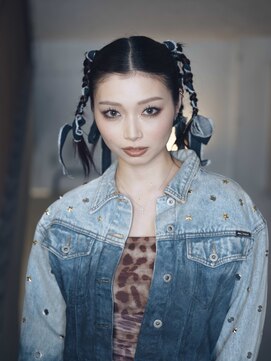 編み込みアレンジ ストリート 