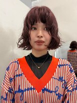 ナービス(NARVIS)&nbsp;透明感ローズブラウン/ショートパーマ/ボブ