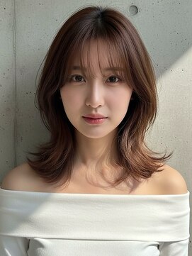 エイチ ウルフカット 大阪梅田(811) フェイスフレーミングルーツカラーネオウルフ天使の羽バングボブ