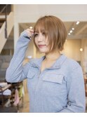 20代30代40代無造作レイヤーボブスタイル