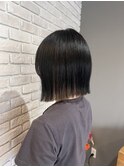 切りっぱなしボブ