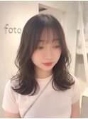 ミディアムレイヤー/髪質改善/イメチェン/ベージュカラー/新宿
