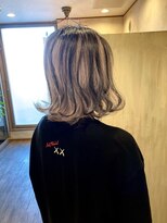 ヘアーリゾートガーデン 南林間店(Hair Resort Garden)&nbsp;ブリーチで造る外ハネボブ/三毛猫風アンブレラ