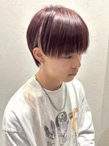 リサプラン(RISA plan)&nbsp;メンズカット ワインレッドカラー 炭酸スパ