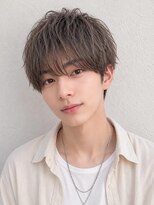 メンズ ソース 天王寺阿倍野(MEN'S SOURCE)&nbsp;ナチュラルショート×アッシュカラー/メンズ