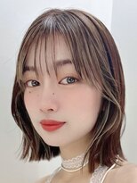 ピス 堀江(PIS) 透明感UP!顔まわりレイヤーボブ&ミルクティーベージュ★