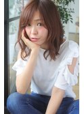 ナチュラルな可愛さ*ミディアムレイヤー【レフラム亀有店】