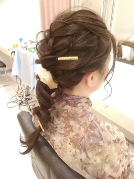ヘアセットサロン ラシク(LaCQ) ふんわり編みおろしスタイル