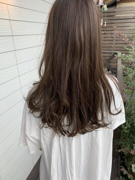 アズグロウヘアー(AS GROW HAIR) グレージュ×ロング【熊本市東区/帯山/長嶺/髪質改善/縮毛矯正】