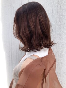 アイティー バイ アルバム 中野店(IT by ALBUM) オレンジベージュ_スリークボブ厚めバングローライト_ba286603