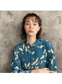 ミディアムレングスのWAVEスタイル。