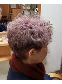 シルバーカーリーショート