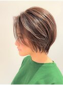 30代40代　大人かわいい,束感ショート,透明感ベージュ,草加駅