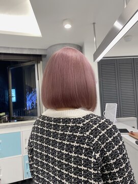ルーブ トウキョウ(Loob. TOKYO) 韓国風ピンクアッシュ【池袋、ケアブリーチ】