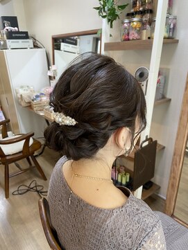 ロカット サロン(Roquat Salon) シニヨンアレンジ【ヘアアレンジ/浴衣/立川/エクステ】