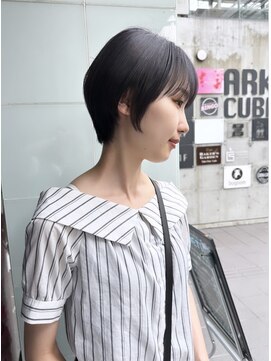 ロンド レア 天神大名店(Lond Le’a) ダブルカラーグレージュケアブリーチショートヘア髪質改善ブルベ