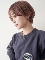 ガーランドツー(Garland 2F)&nbsp;マッシュショート/シースルーバング/ピンクベージュ/池袋