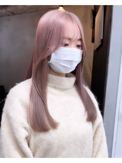 ◆切りっぱなしボブ/エアリーロング/美髪ピンクブラウン/原宿