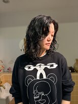 ネルケ 立川(nelke)&nbsp;ミディアムの海外ガール風パーマ