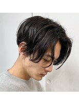 レタッチバイフィフス(RETOUCH by fifth)&nbsp;センターパートニュアンスパーマスパイラルパーマメンズパーマ