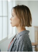 ざっくり切りっぱなしボブ/20代/30代/40代/50代/南町/倉敷