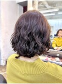 朝楽ちんおさまるパーマボブ☆