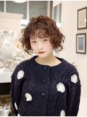 ボブパーマ くるくる ハードパーマ プードルパーマ パーマヘア