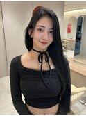 髪質改善＊黒髪大人ロング＊美髪【Zina京都河原町】