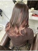 インナーカラーピンク
