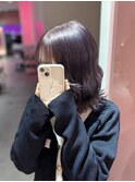 ラベンダーグレージュ/ディープパープル/イメチェンヘアスタイル