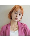 抜け感バング☆シンプルボブ◎荻原圭介