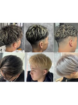 <ケアブリーチ×ハイトーン>MEN'S人気カラー&個性的カラーを提案*当日予約◎[本八幡/京成八幡/メンズ]