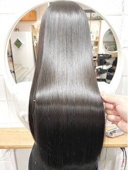 アムヘアー(A.M. hair)の写真/【古川橋駅徒歩3分】"こだわりの薬剤×丁寧なカウンセリング"でうる艶ナチュラルストレート◇