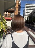 タッセルボブ×ベージュ