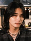 メンズミディアム　メンズボブ　シースルーボブ