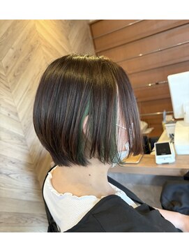 テーラヘアー 東金店(TELA HAIR) ショートボブ×イヤリング