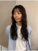 ロングパーマ