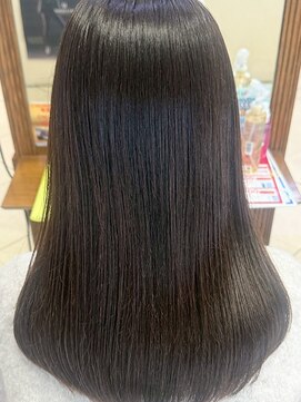 絹髪/髪質改善カラー/艶髪ストレート/美髪/艶髪