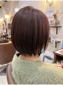 透け感ボブ