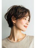 【30代40代50代にオススメ】ふんわりショートで大人の魅力を◎