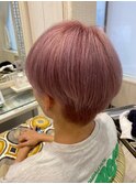 ハイトーンピンクメンズペールカラー